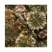  32″ Glittery Bristle Pine Snowflake with 21 White Tipped Cones & 50 Warm White Battery Operated LED Lights