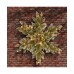  32″ Glittery Bristle Pine Snowflake with 21 White Tipped Cones & 50 Warm White Battery Operated LED Lights