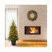 Company 4′ Weeping Spruce Wrapped Tree in Green Pot with 100 Clear