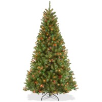 National Tree Company 6.5′ North Valley Spruce Tree With 450 Multicolor Lights