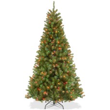 National Tree Company 6.5′ North Valley Spruce Tree With 450 Multicolor Lights