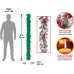  Company 6′ Chistmas Garland with Red and White Ornaments