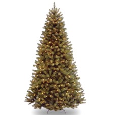National Tree Company 7.5′ North Valley Spruce Hinged Tree with 750 Clear Lights