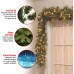  Company 9′ x 10″ Carolina Pine Garland with 27 Flocked Cones and 100 Clear Lights
