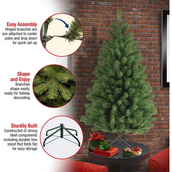  Company Artificial Christmas Tree | Includes Stand | North Valley Spruce 4 ft
