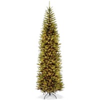 National Tree Company Kingswood Fir Pencil Tree With Clear Lights (Green, 9 Ft)