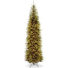 National Tree Company Kingswood Fir Pencil Tree With Clear Lights (Green, 9 Ft)