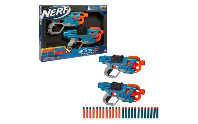  Elite 2.0 Commander Blaster 2-Pack With 24 Darts