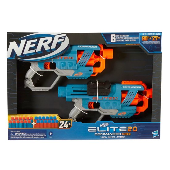  Elite 2.0 Commander Blaster 2-Pack With 24 Darts