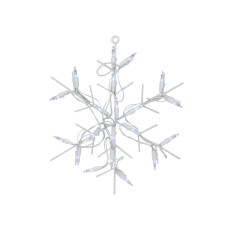Northlight 12″ Battery Operated LED Lighted Snowflake Christmas Window Silhouette with Timer