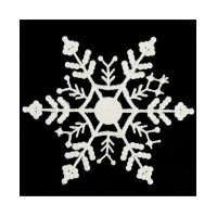 Northlight 12 Count Glitter Snowflake Christmas Ornaments