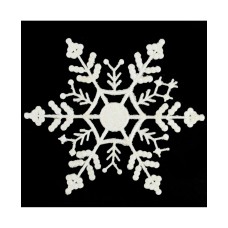 Northlight 12 Count Glitter Snowflake Christmas Ornaments