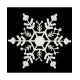  12 Count Glitter Snowflake Christmas Ornaments