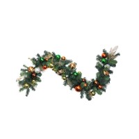 Northlight 6′ Green Foliage and Assorted Copper Ornaments Garland – Unlit
