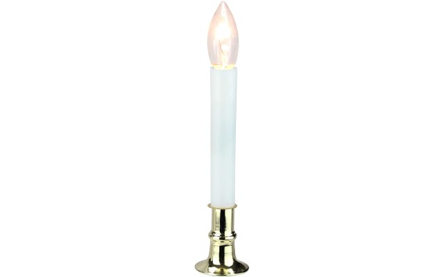  9″ Brass Indoor Christmas Candle Lamp with Timer
