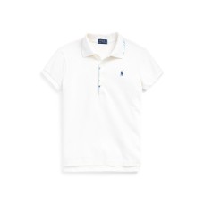 Polo Ralph Lauren Big Girls Floral Flag Stretch Mesh Polo Shirt