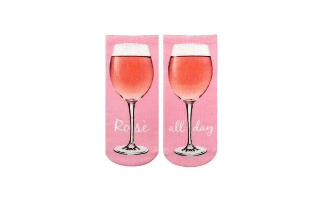 Rose All Day Wine Women’s Polyester Stretch Ankle Socks