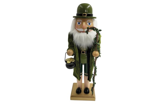 Santa’s Workshop 14″ LEPRECHUAN Nutcracker