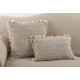  Moroccan Tasseled Fringe Decorative Pillow (20″ x 20″, Ivory)