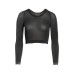  Women’s Arm Tights Layering Piece Metallic Silver