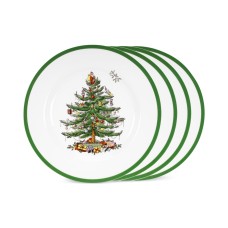 Spode Christmas Tree Dinnerware Salad Plate, Set of 4