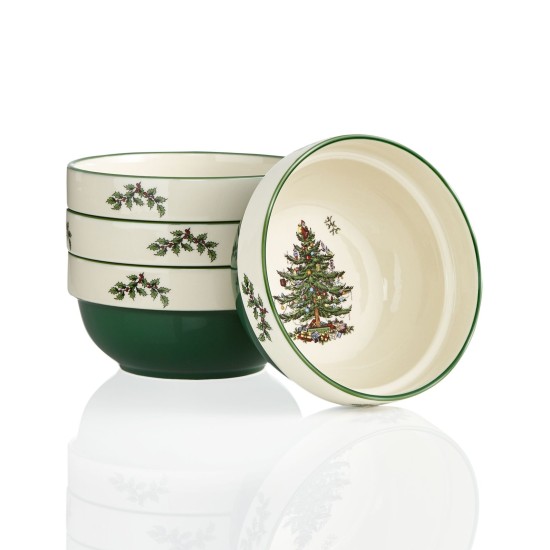  Christmas Tree Set of 4 Stacking Bowls