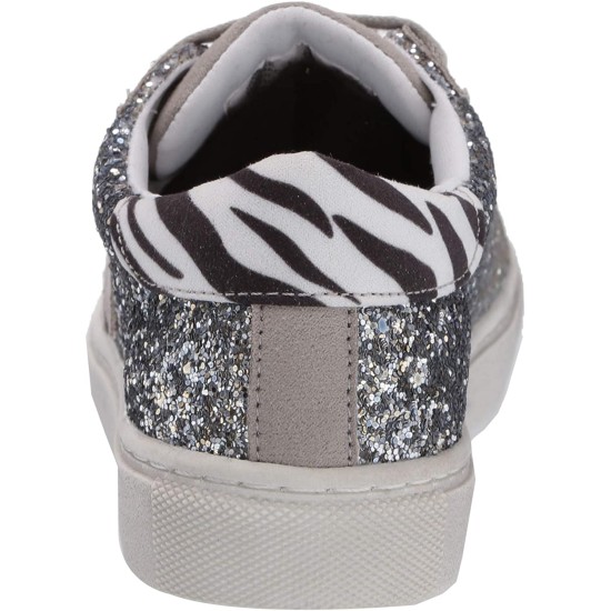 Steve Madden Girls’ JRUBEE Sneaker (Glitter Multi, 3M)
