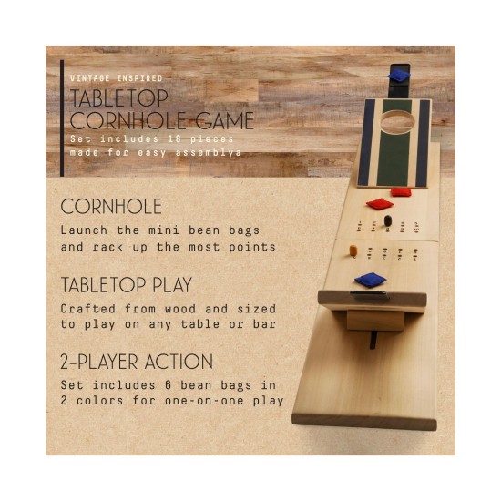  Tabletop Cornhole Wood Game