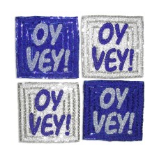 Sudha Pennathur Oy Vey! Coasters, Set of 4