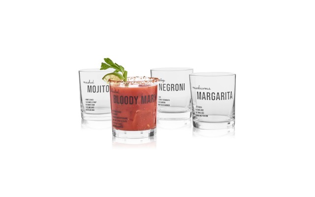 Recipe Double Old-Fashioned Glasses, Set of 4