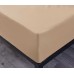  Wrinkle Free Sheet Sets with Deep Pockets & Stain Resistant, 1800 Thread Count Bamboo Based, Beige, Split King