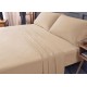  Wrinkle Free Sheet Sets with Deep Pockets & Stain Resistant, 1800 Thread Count Bamboo Based, Beige, Twin