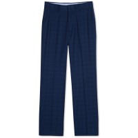 Tommy Hilfiger Big Boys Stretch Plaid Suit Pants, Midnight, 12