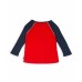  Big Girl’s Colorblock 3/4 Sleeve Rib Tee