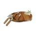 TOSCANA – a  Brand Circo Acacia Wood Cheese Board Set with Cheese Tools