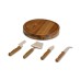 TOSCANA – a  Brand Circo Acacia Wood Cheese Board Set with Cheese Tools