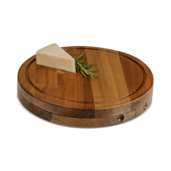 TOSCANA – a  Brand Circo Acacia Wood Cheese Board Set with Cheese Tools