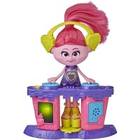 Trolls DreamWorks World Tour Party DJ Poppy Fashion Doll with Musical DJ Station