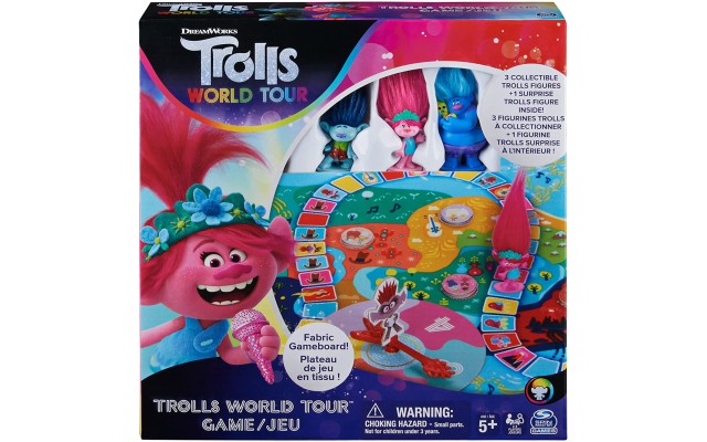 Trolls World Tour Cooperative Strategy Board Game for Families and Kids Ages 5 and up