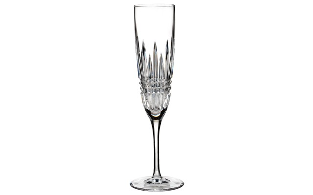  Crystal Lismore Diamond Fluted Champagne Clear
