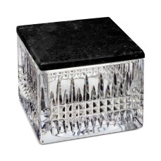 Waterford Lismore Diamond Covered Box With Marble Lid