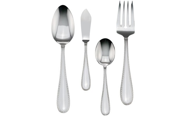  Vera Wang Stainless Vera Lace 4-Piece Flatware Hostess Set