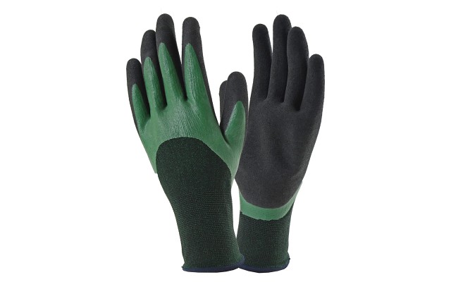  Scotts SC30602/L Polyester Shell Latex Gloves (Green/Black, Large)