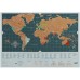 World Scratch Map Backpacker Edition Personalized World Travel Map
