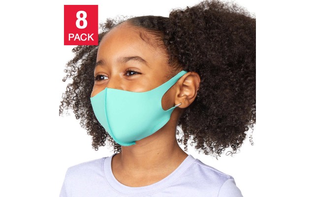  Kid’s Unisex Face Cover, 8-pack