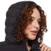  Ladies' Water resistant Power Stretch Hooded Jacket, Black, Large