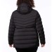  Ladies' Water resistant Power Stretch Hooded Jacket, Black, Large