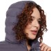  Ladies' Water resistant Power Stretch Hooded Jacket, Blue, Large