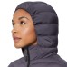  Ladies' Water resistant Power Stretch Hooded Jacket, Blue, Large