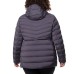  Ladies' Water resistant Power Stretch Hooded Jacket, Blue, Large